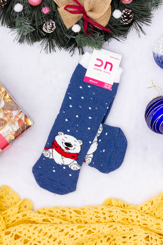 Шкарпетки жіночі "Новорічні" (зима) високі